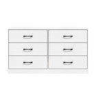 Ardent 53 75  Wide 6 Drawer Dresser  White