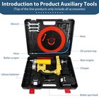 Cordless Electric Grease Gun 8000psi With 2x5500mah Battery Powered Grease Gun