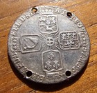 1757 Great Britain Coin George 2 6-p Nice Silver Circulated Cond