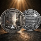 1 Year Sobriety Coin Gates Of Hell Recovery Medallion Set Me Free One Year Sober