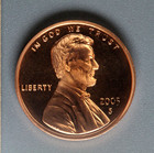 2005 S - Proof Lincoln Memorial 1   Cent Penny - Red