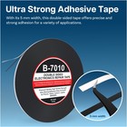 5 Mm Double Sided Strong Adhesive Tape 164 Ft Black For Smartphone Tablet Repair