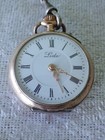 Antique Lido 800 Silver Ladies Pocket Watch Sterling Chain Cylindre As Is