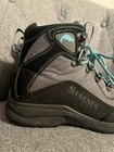Simms Vaportread Wading Boots Women s Size Us 8 Gray Blue Lace Up Hiking Outdoor