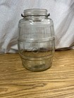 Large Vintage Country Store Pickle Barrel Jar 13  Tall W Bale Handle No Lid