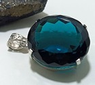 London Blue Topaz Pendant 925 Sterling Silver Pendant Gemstone Jewelry 132 00 Ct