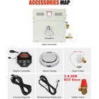 220v 380v 3kw 6kw 9kw Self Draining Steam Generator Shower Sauna Bath Home Spa