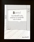 Banksy   Signed Graffiti Print    Sorry       New Frame   Buy It Now 