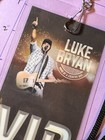 Luke Bryan Commemorative Eras Tour Vip Backstage Pass laminate 
