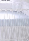 White Cotton Crib Skirt  16 