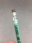 Quaker State Motor Oils   Lubricants Lead Pencil Can Top Advertising Green Vtg