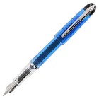 Waterman  Kultur Fountain Pen Transparent Blue   Chrome Fine Pt Pen New In Pack