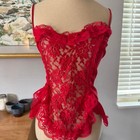 Juliara Lace Teddy 2pc Set Women Red New