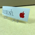 Large  11 1 2 Inch X 3 Inch Apple   Rare   Sticker _ Macintosh _ Red Apple Logo