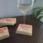 Carlsberg Coasters Cream Vintage Copenhagen Beer Barware Set Of 11