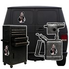 Terrifier Art The Clown Bold Black And White Vinyl Decal Sticker