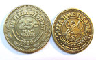 1 -1980 Chuck E Cheese Rare Brass Coin Token Pizzatime Theatre-in Pizza We Trust