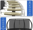 10ft Outdoor Round Trampoline W  Safety Enclosure Net   Ladder