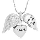 Cremation Jewelry Heart Urn Necklace For Ashes - Memorial Keepsake Pendant With