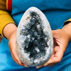 3 76lb Natural Blue Celestite Geode Quartz Crystal Mineral Specimen Healing