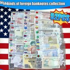 52 Pcs Different Foreign Paper Money Mixed World Banknotes Study Gift