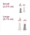 Tupperware Large   Small Hourglass Seasoning Salt Pepper Shaker Set New