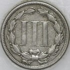 1866-p Three Cent Piece  Copper nickel Over 100 Years Old As Shown  sn01 