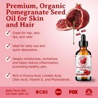 Organic Cold-pressed Pomegranate Seed Oil 100  Raw Pure Anti-aging Skin Hair