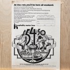 Hospitality Motor Inns Getaway Weekend 1972 Vintage Print Ad Travel Advert