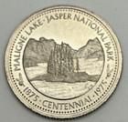 1975 Canada Jasper Alberta Souvenir Dollar Centennial Maligne Lake Pel ab76