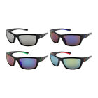 Mens Sunglasses Sport 6 Pack Fishing Cycle Wrap Sunglasses Color Mirror Assorted