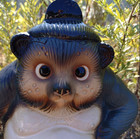 Shigaraki Ware Sumo Yokozuna Tanuki Raccoon Dog Pottery Figurine