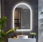 Illuminated Anti-fog Led Bathroom Vanity Mirror With Date And Time Temperature
