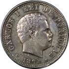 India-portuguese Carlos I Silver 1903 1 Rupia Mintage- 200 000 Ch xf  Km  17  7 