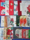  29 Vintage Lot-37 Christmas Used Greeting Cards cover Craft Ephemera