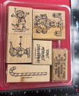 2000 Stampin Up  Christmas Rubber Stamp Set Santas Helpers Elf