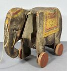 Rare Early Fisher Price Pull Toy  145 Musical Elephant 1948  13  Long