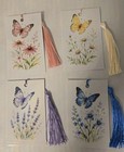 Butterfly Book Marks Gift Tags Multiple Colors Tassels Individually Wrapped Gift