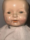 Old 1927 Ideal Antique Vintage Doll Flirty Blinky Eyes Kapok Cloth Body Crybox