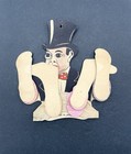 Vintage 1930   s Charlie Mccarthy Paper Puppet Decoration  Honeycomb Tissue Limbs