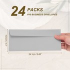 24 Pack Light Gray  10 Business Envelopes Letter Size Envelopes