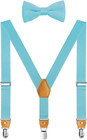 Suspenders For Boys And Men s Bow Tie Set Elastic Adjustable With Strong Metal C