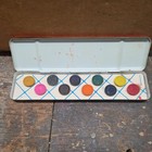 1947 Vintage Noah s Ark Water Color Paint Set Tin United Crayon Co