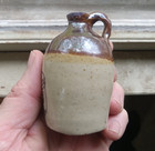 1890s Old Continental Whiskey In Acorn Sample Pottery Mini Jug Louisville