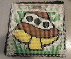 70s Latch Hook Mushroom 12 x 12 