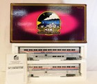 Mth Mt 20-6539 Amtrak Phase 3 2carset 70  Aluminum Passenger 3 Stripe Superliner