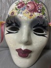 Mask Vintage Art Deco Ceramic Mardi Gras Mask Wall Face