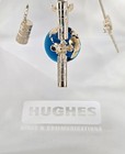 Vtg Hughes Space Communications Lucite Acrylic Paperweight Satellites earth Nasa