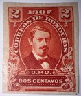 Travelstamps  1907 Honduras Stamps Scott  120a - 2c Pres J m  Medina Imperf Mogh