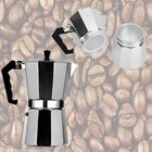 Italian Moka Pot Espresso Maker  Aluminum Mocha Pot For Home Brewing   Camping